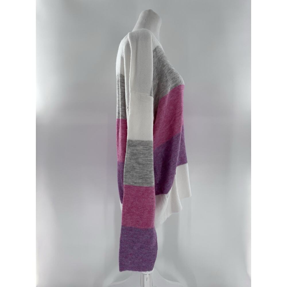 Andree By Unit Sweater Size M/L Colorblock Oversized Cozy Pink Crewneck $50 - Picture 6 of 15